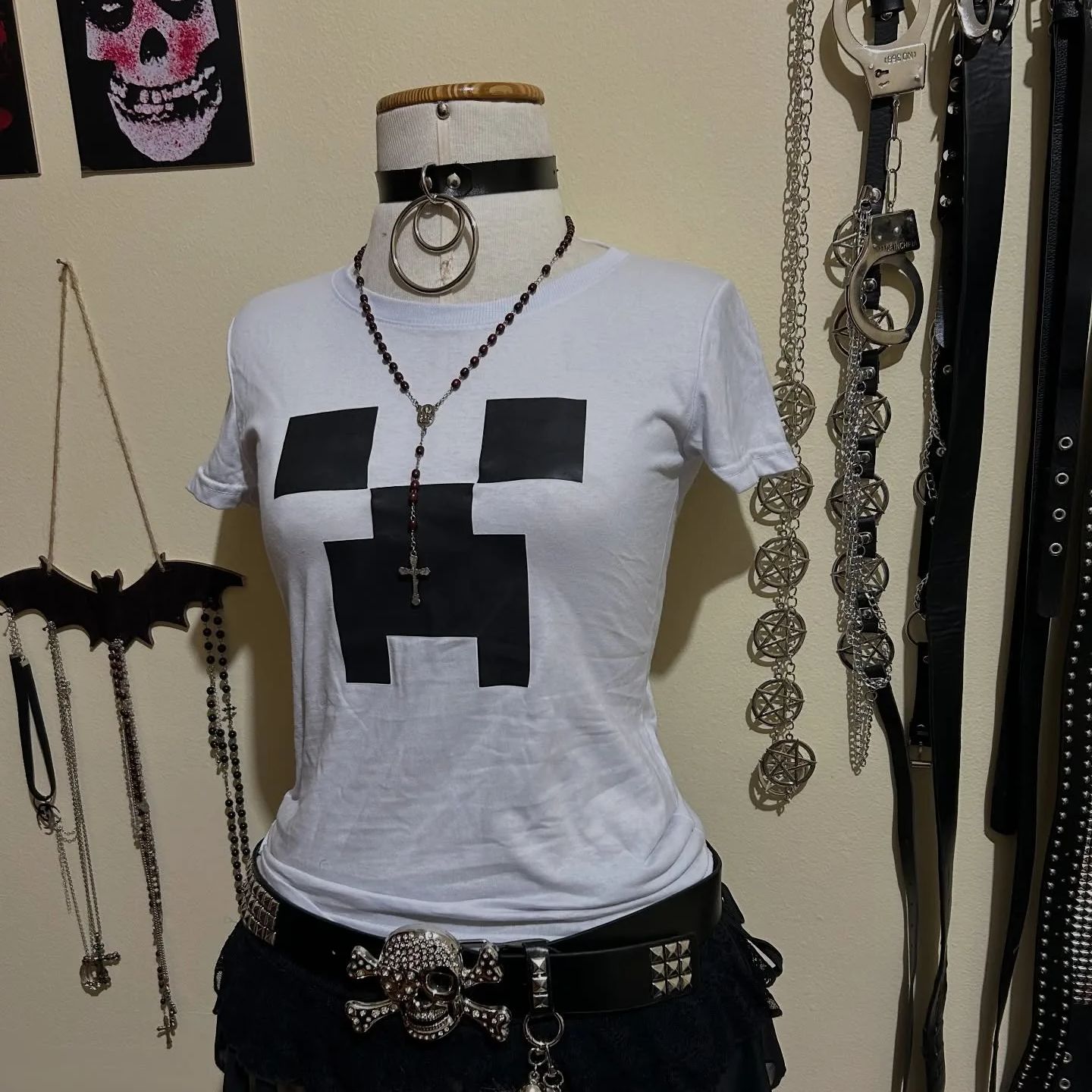 Y2K Graphic Baby Tee Crop - 2000'ler Harajuku Kıyafetleri Estetik Emo kız