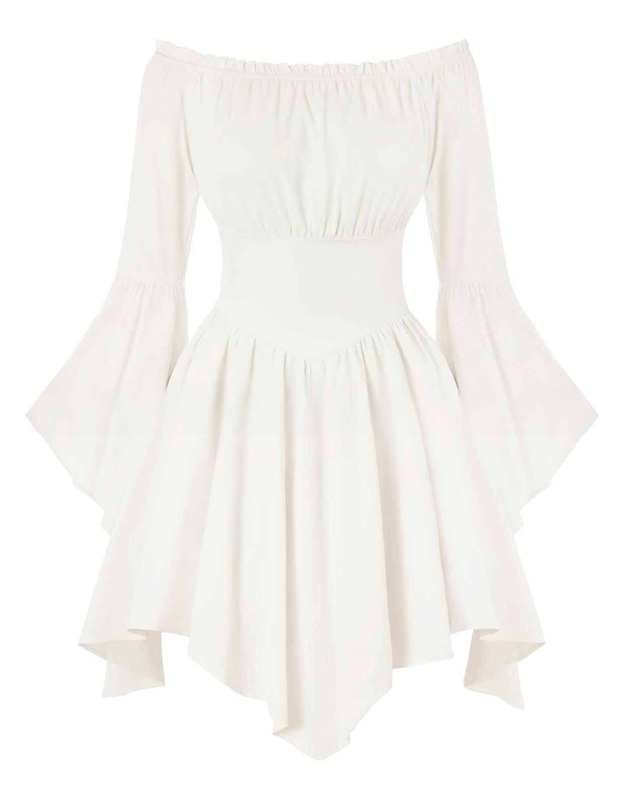 Dresses - Orta Çağ Rönesans Kostümü Omuzları Açık