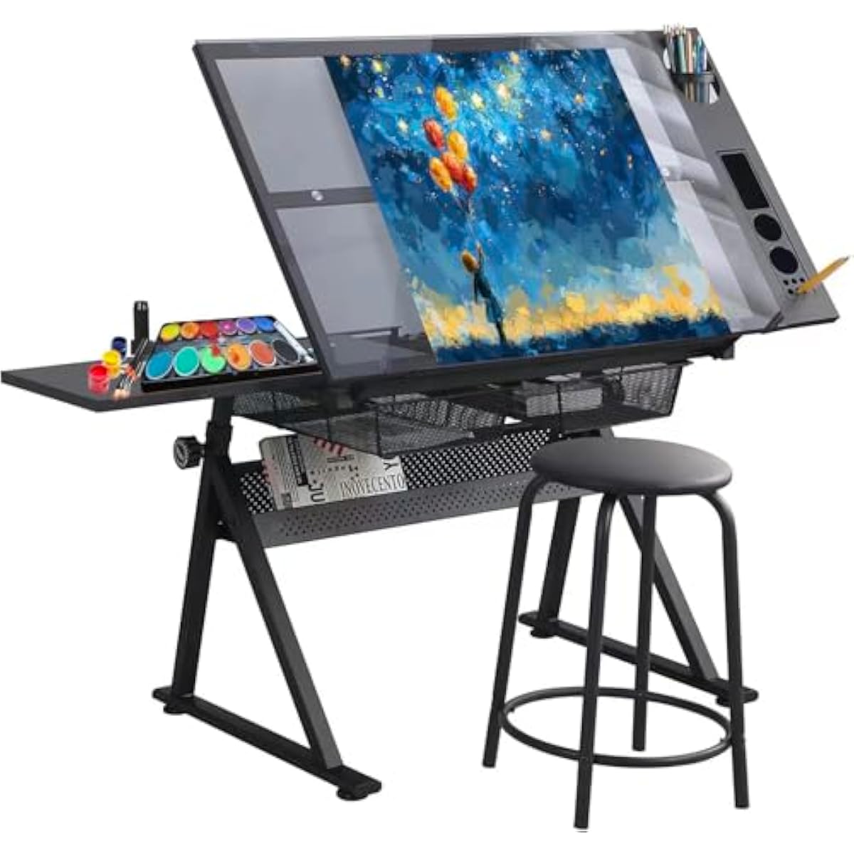 Tops - Ayarlanabilir Yükseklikli Çizim Masası, 5mm Temperli