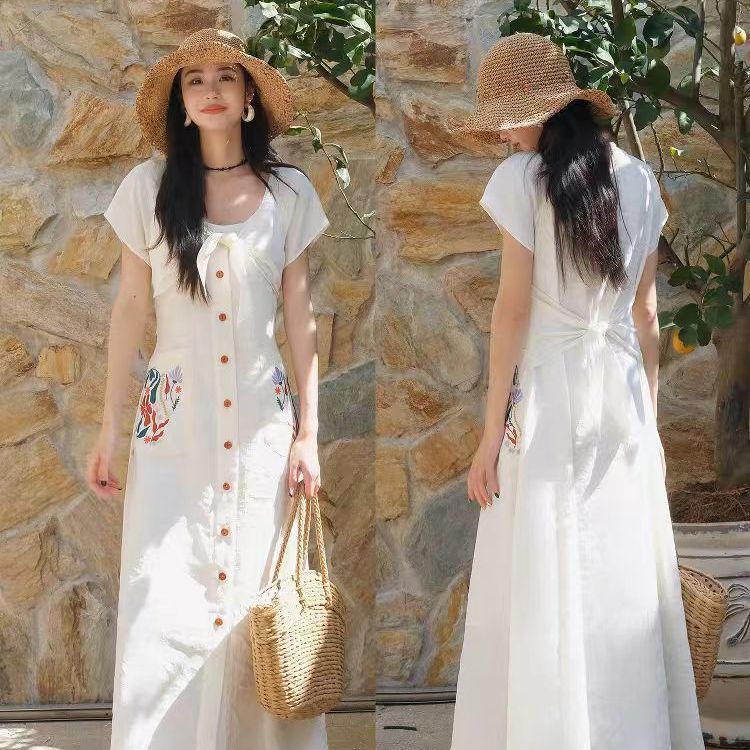 Bodycon Long Sleeve Ribbed Dress - Kadın Düz Kısa Kollu Bisiklet Yaka