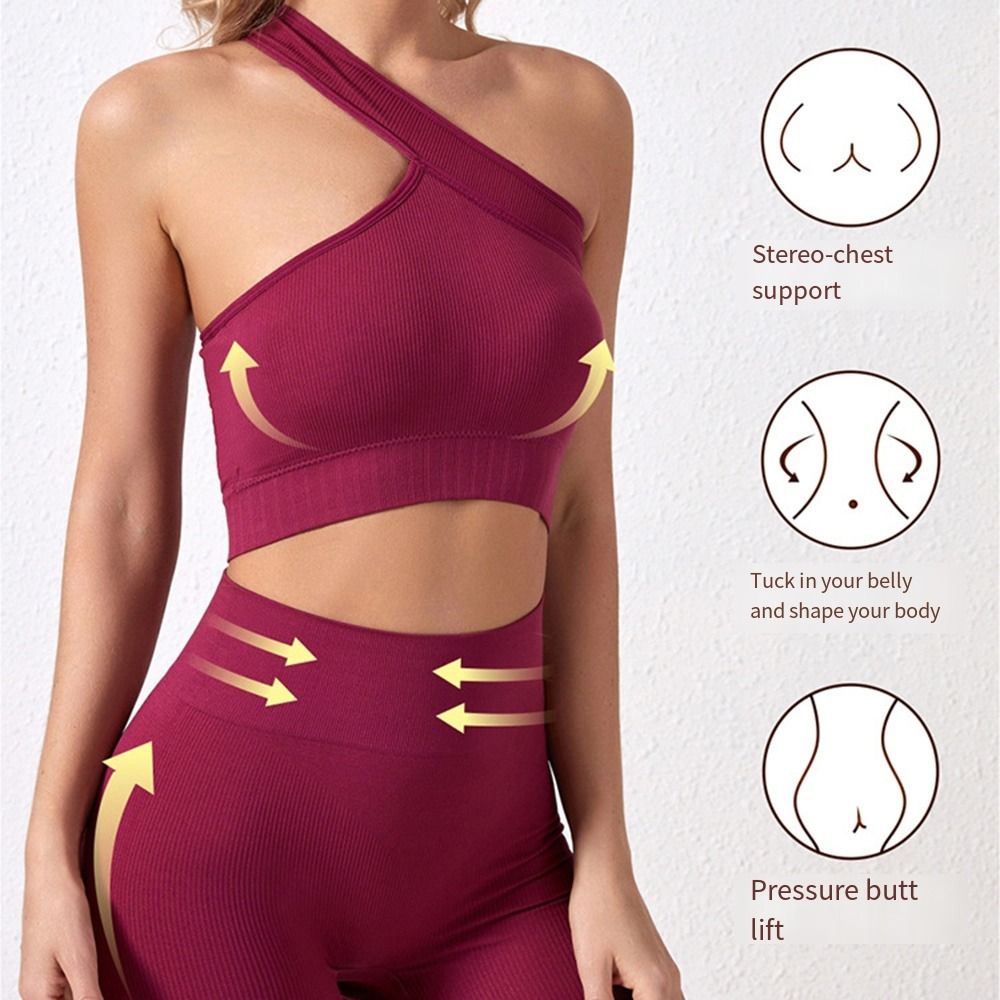 Seamless Ribbed Workout Tank Top - 2 Adet Rahat, Dikişsiz Kadın Spor