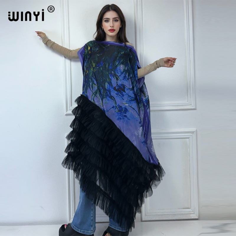 Boho Summer Beach Maxi Dress - WINYI Afrika Giyim Büyük Beden Kadın
