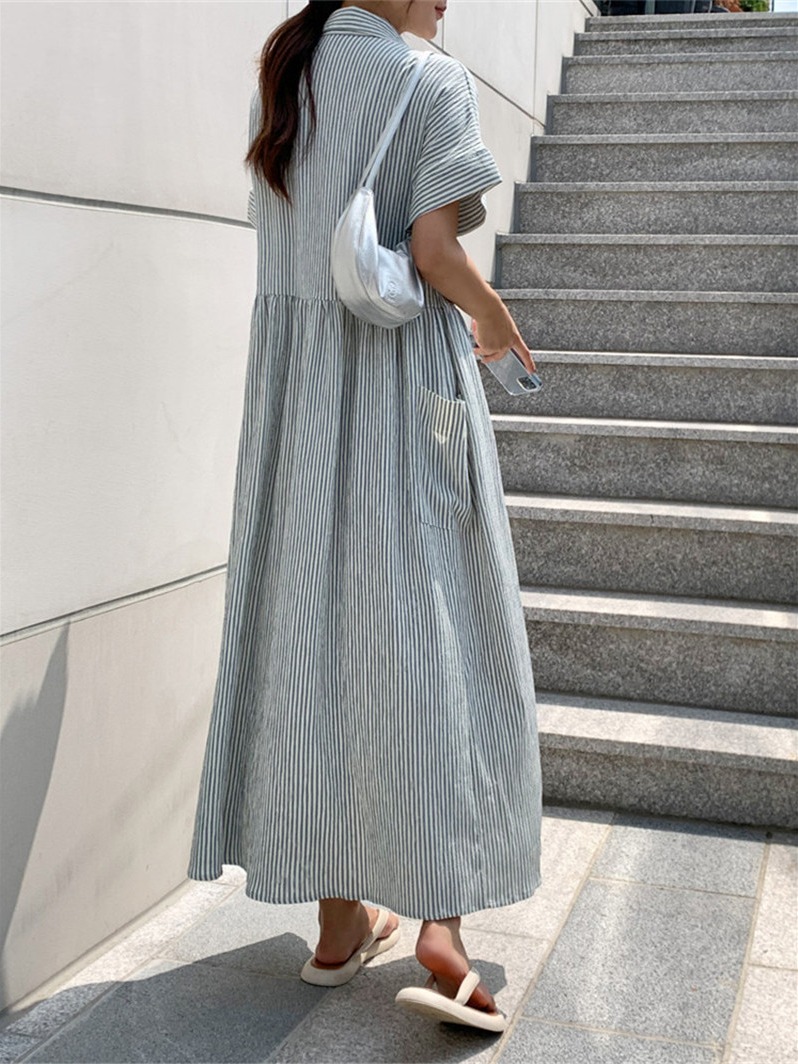 Retro Kore Tarzı Bol Kesim İnc - Korean Style A Line Shirt Dress incelemesi ve fiyatı