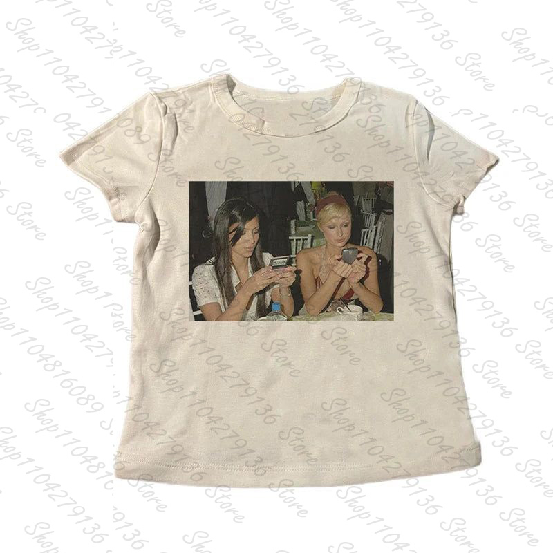 2000'ler Punk Kadın Kısa Kollu - Y2K Graphic Baby Tee Crop incelemesi ve fiyatı