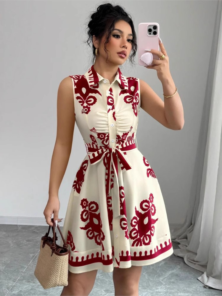 Yaz Yeni Moda Gündelik Elbise  - French Vintage Floral Midi Dress incelemesi ve fiyatı