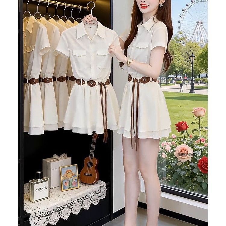 Kore Tarzı Kısa Kollu Gömlek E - Korean Style A Line Shirt Dress incelemesi ve fiyatı