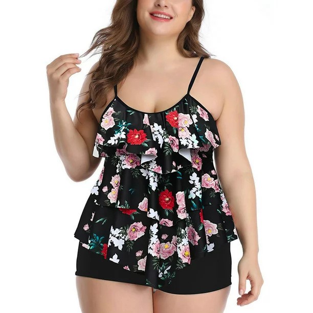 Tankini Kadın Bikini Çiçek Des - Tops incelemesi ve fiyatı