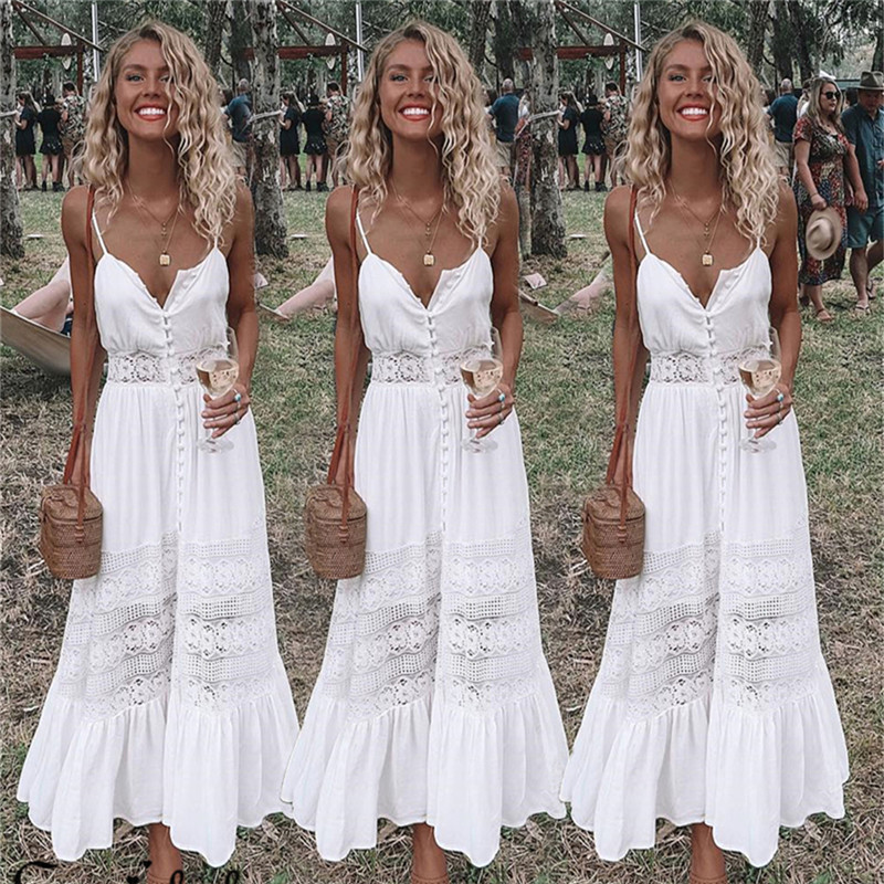 Bayan tatil Strappy düğme dant - French Vintage Floral Midi Dress incelemesi ve fiyatı