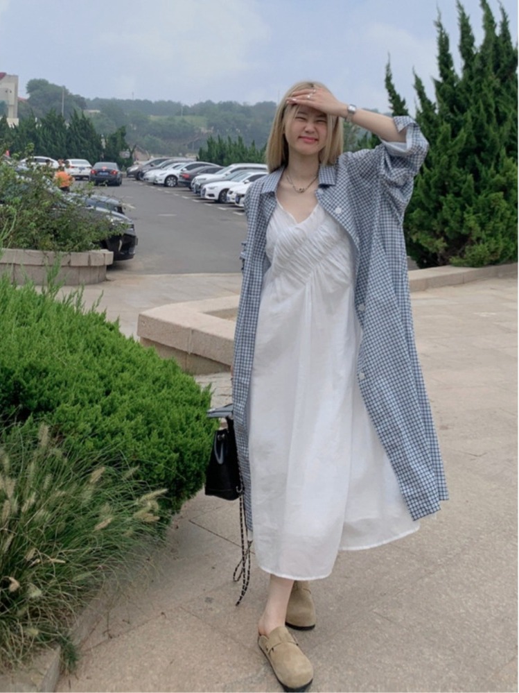 Şık artı boyutu Set Tembel Sti - Korean Style A Line Shirt Dress incelemesi ve fiyatı