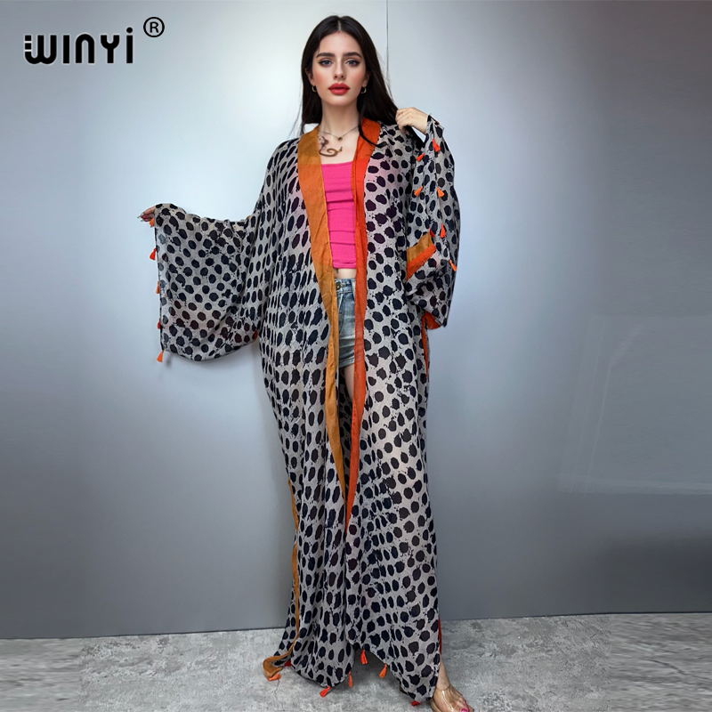 WINYI Yazlık Kıyafet Kimono Am - Boho Summer Beach Maxi Dress incelemesi ve fiyatı