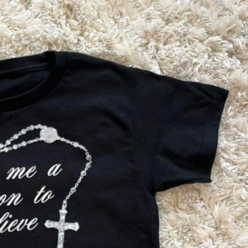 2000'ler Kadın Giyim Y2K Kıyaf - Y2K Graphic Baby Tee Crop incelemesi ve fiyatı