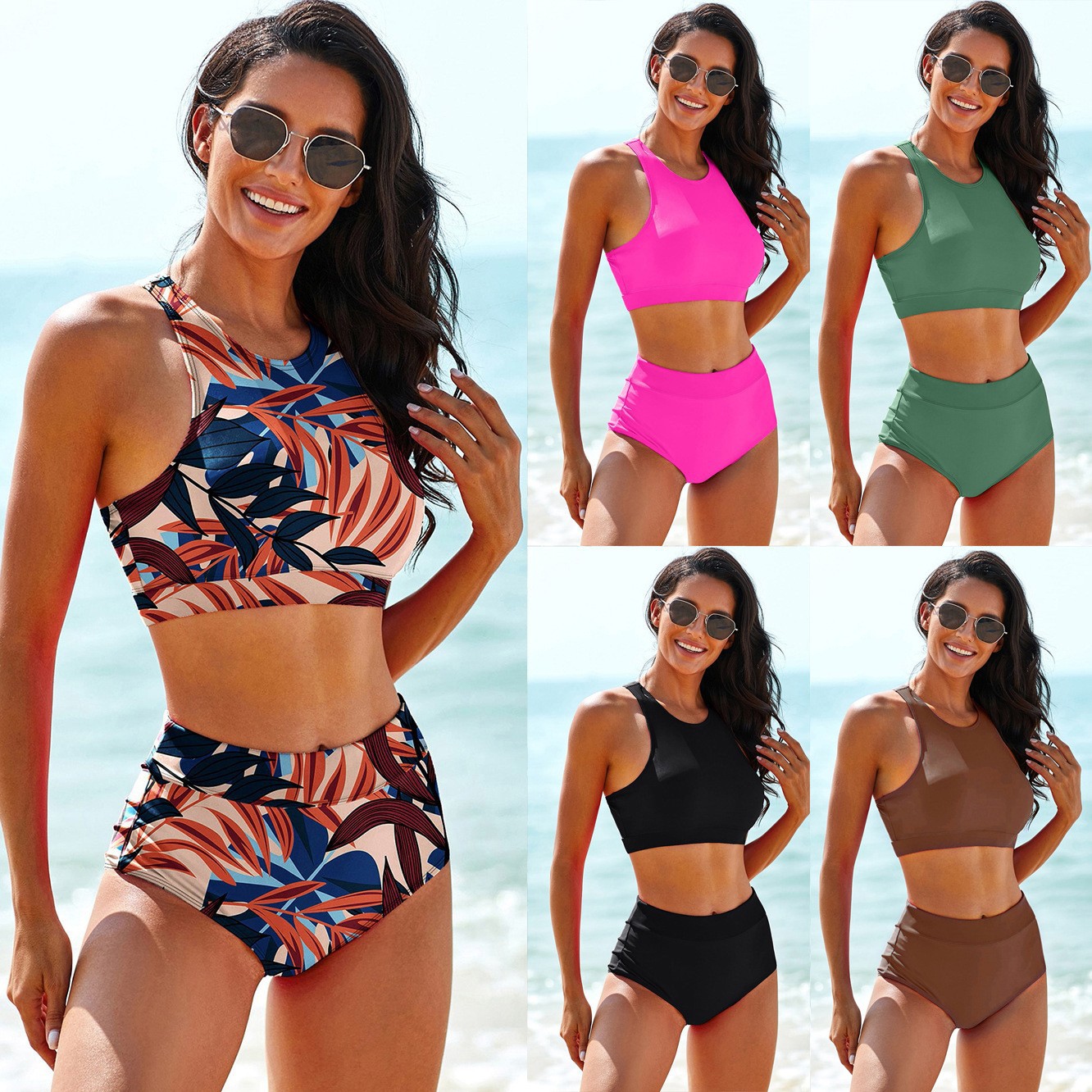 Kadın Mayoları Düz ​​Renk Tank - Tops incelemesi ve fiyatı