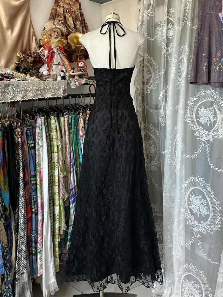 Y2k Vintage Halter Kolsuz Elbi - Y2K Backless Halter Mini Dress incelemesi ve fiyatı