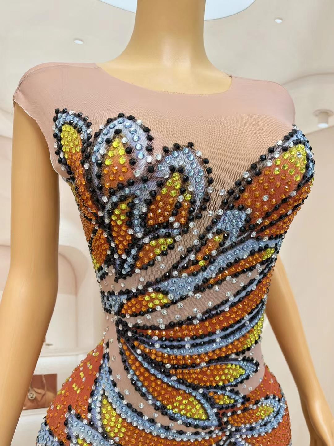 Kadın Kolsuz Örgü Maxi Elbise  - Sparkly Rhinestone Club Party Dress incelemesi ve fiyatı