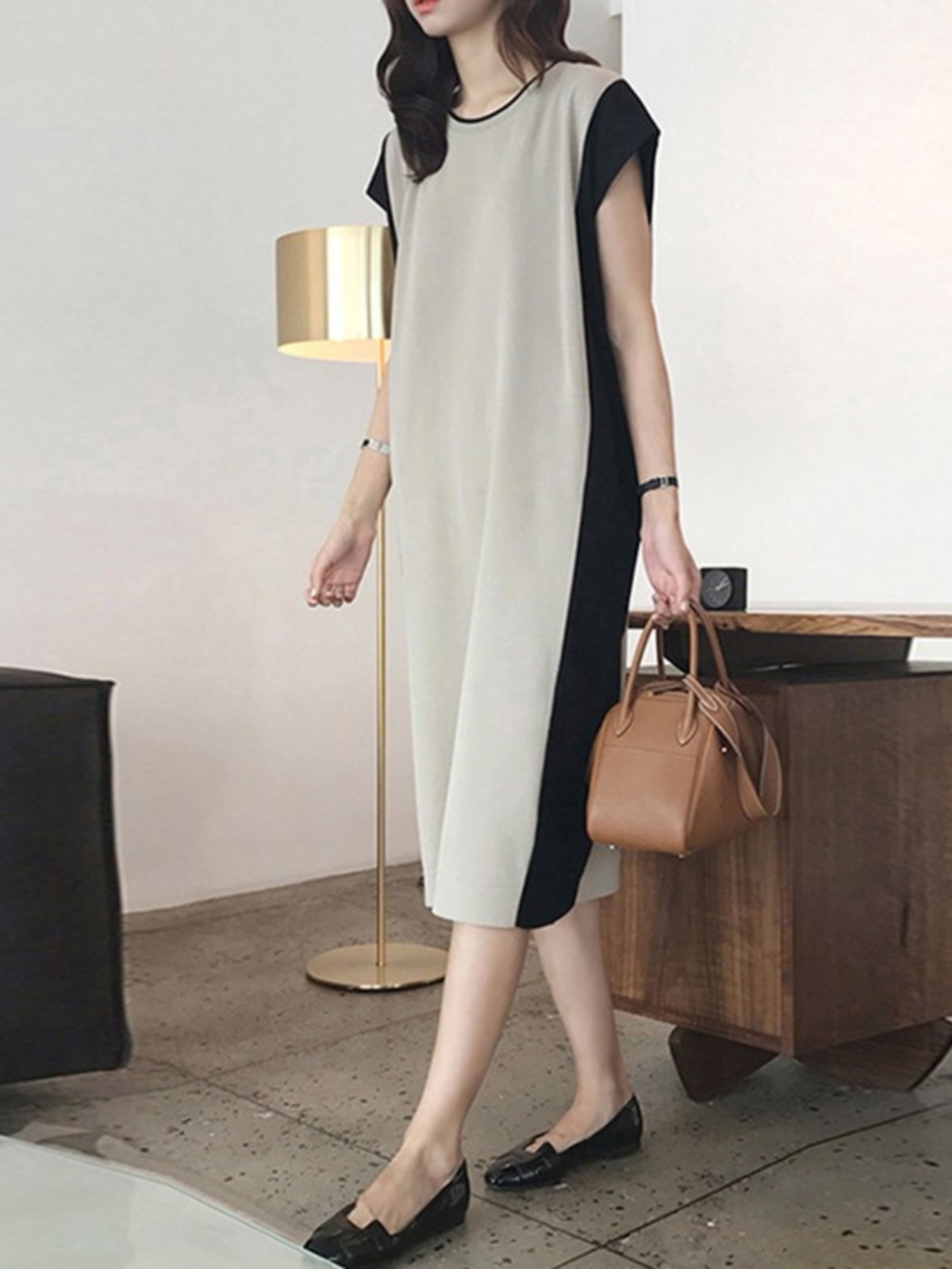 Zayıflama Etkili Orta Boy Yele - Korean Style A Line Shirt Dress incelemesi ve fiyatı