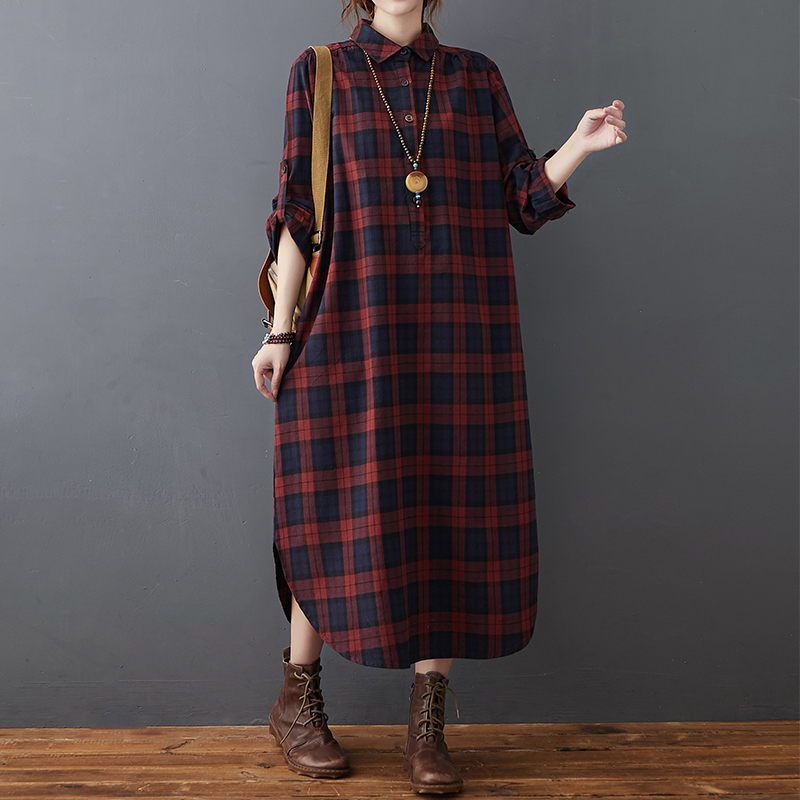 Pamuklu Keten Elbise Kadın Son - Casual Loose Linen Shirt Dress incelemesi ve fiyatı