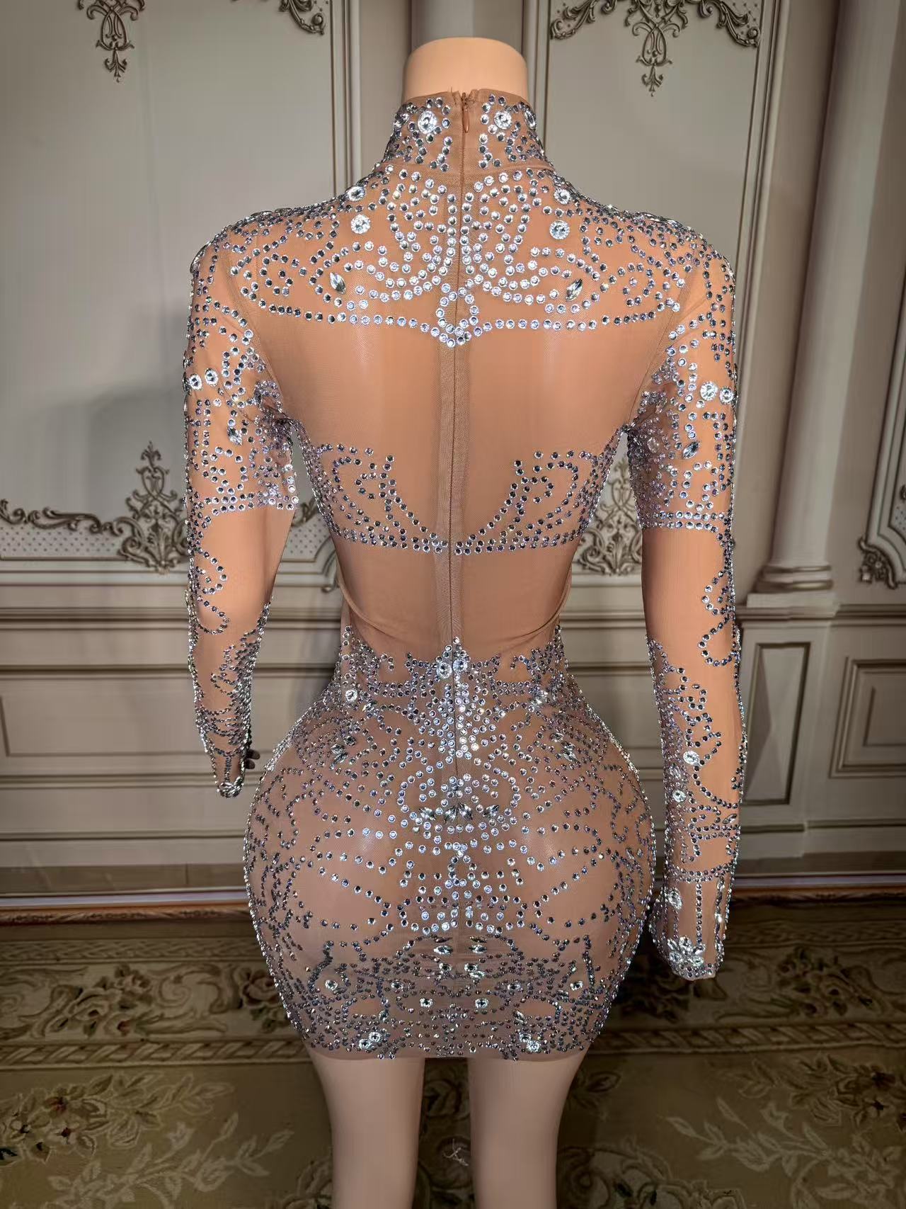 ZD Işıltılı Yapay Elmas Mini E - Sparkly Rhinestone Club Party Dress incelemesi ve fiyatı