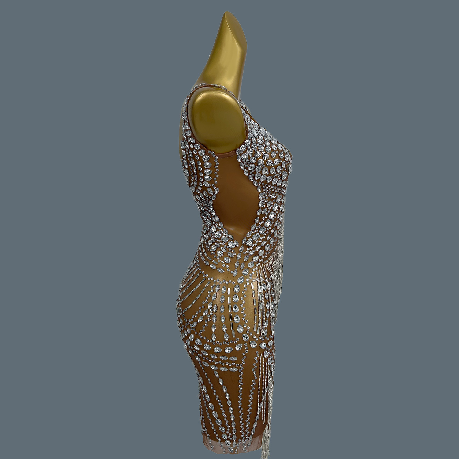 Kadınlar İçin Seksi Abiye Elbi - Sparkly Rhinestone Club Party Dress incelemesi ve fiyatı