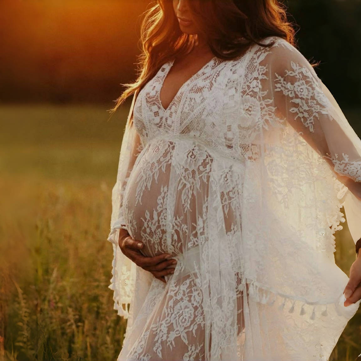 Boho Dantel Hamile Fotoğraf Çe - Boho Summer Beach Maxi Dress incelemesi ve fiyatı