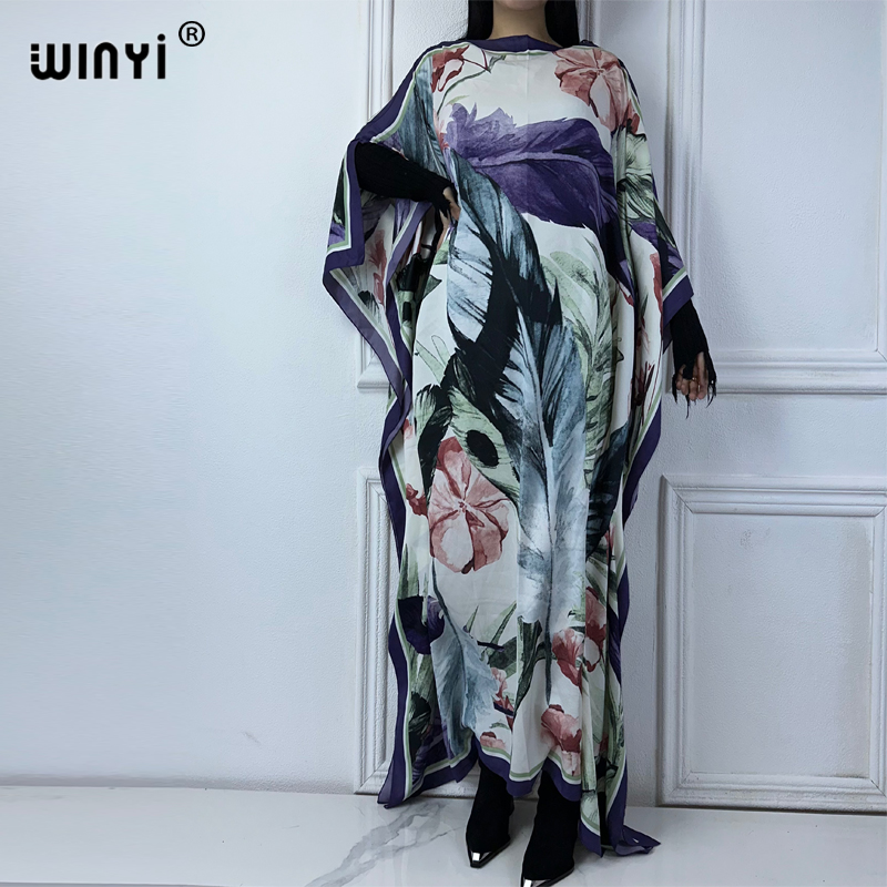 WINYI yaz kaftan Afrika Kadınl - Boho Summer Beach Maxi Dress incelemesi ve fiyatı