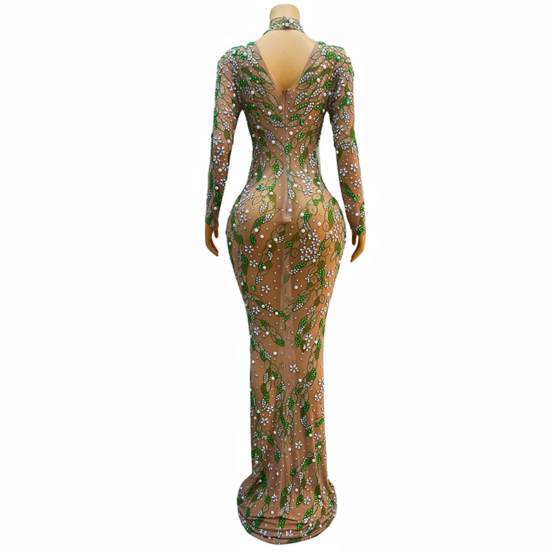 Çarpıcı bir gece elbisesi uzun - Sparkly Rhinestone Club Party Dress incelemesi ve fiyatı