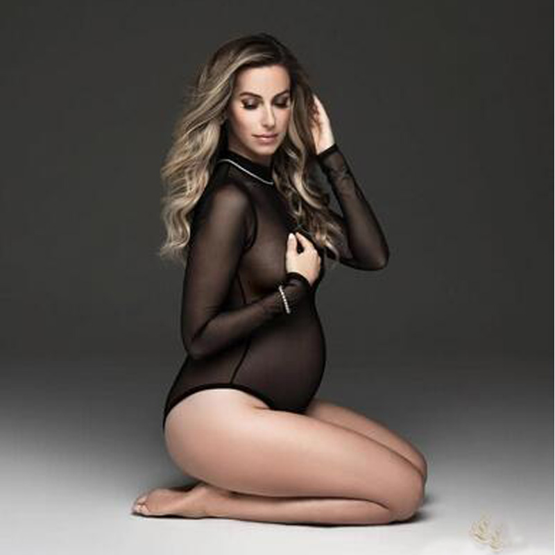 Photoshoot kadınlar için hamil - Sexy Mesh Sheer Bodycon Dress incelemesi ve fiyatı