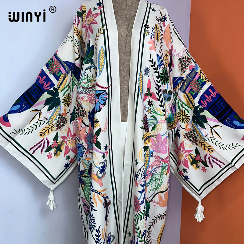 WINYI kimono yeni boho plaj ya - Boho Summer Beach Maxi Dress incelemesi ve fiyatı