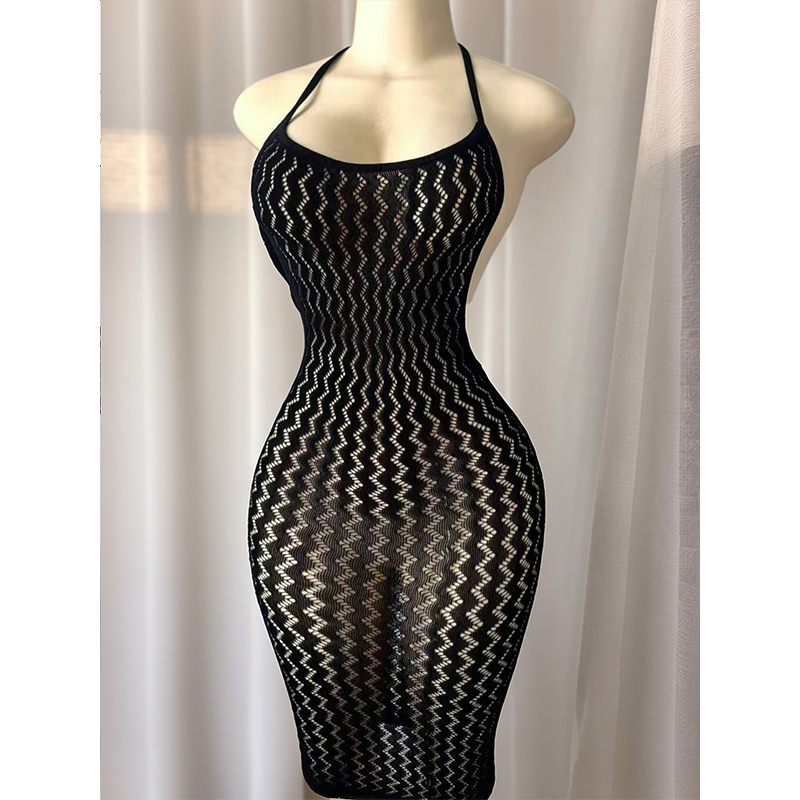 Fileli Plaj Elbisesi Kadınlar  - Sexy Mesh Sheer Bodycon Dress incelemesi ve fiyatı