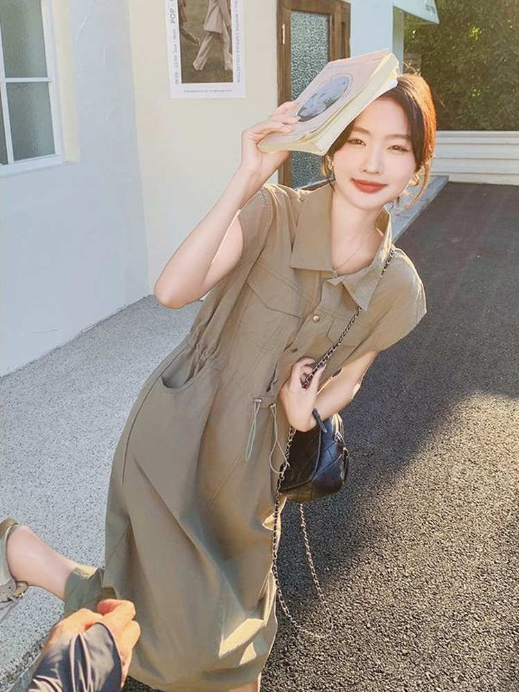 Zayıflatıcı Büyük Beden Kore T - Korean Style A Line Shirt Dress incelemesi ve fiyatı