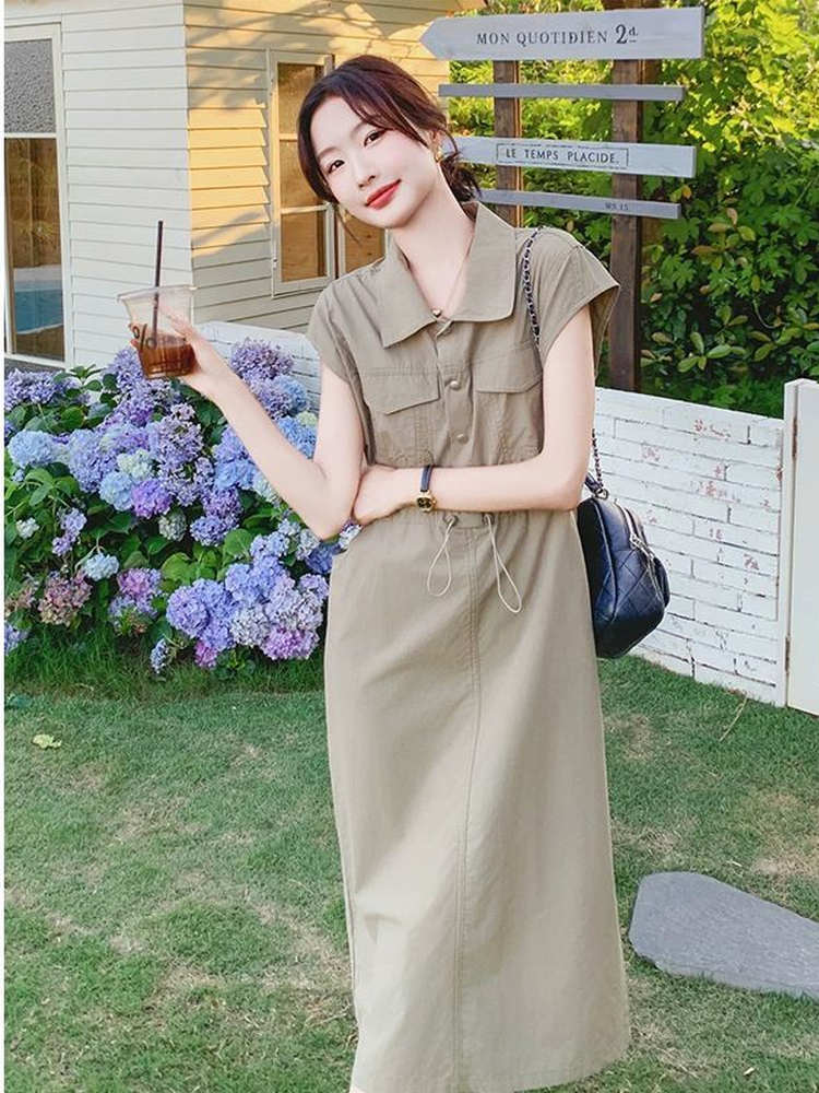Zayıflatıcı Büyük Beden Kore T - Korean Style A Line Shirt Dress incelemesi ve fiyatı