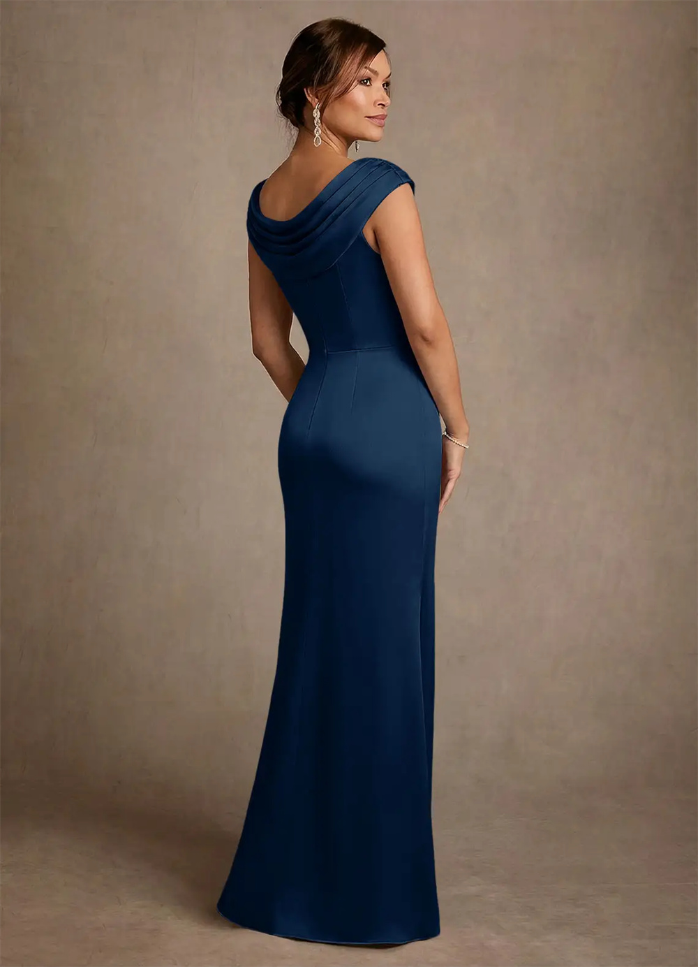 Anne Elbisesi Gelin Annesi Elb - Elegant Satin Evening Gown Split incelemesi ve fiyatı
