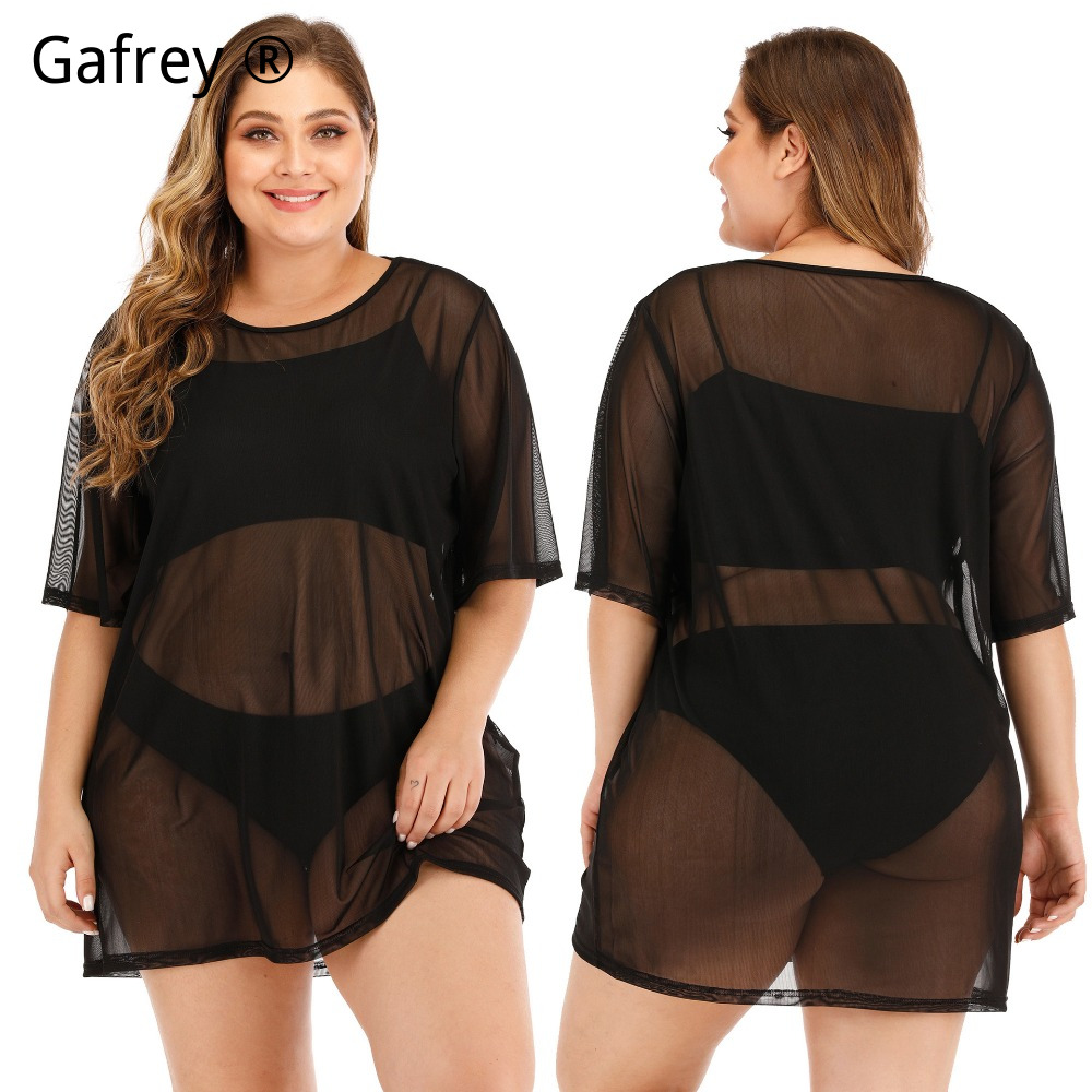 Büyük Beden Seksi File Plaj El - Sexy Mesh Sheer Bodycon Dress incelemesi ve fiyatı