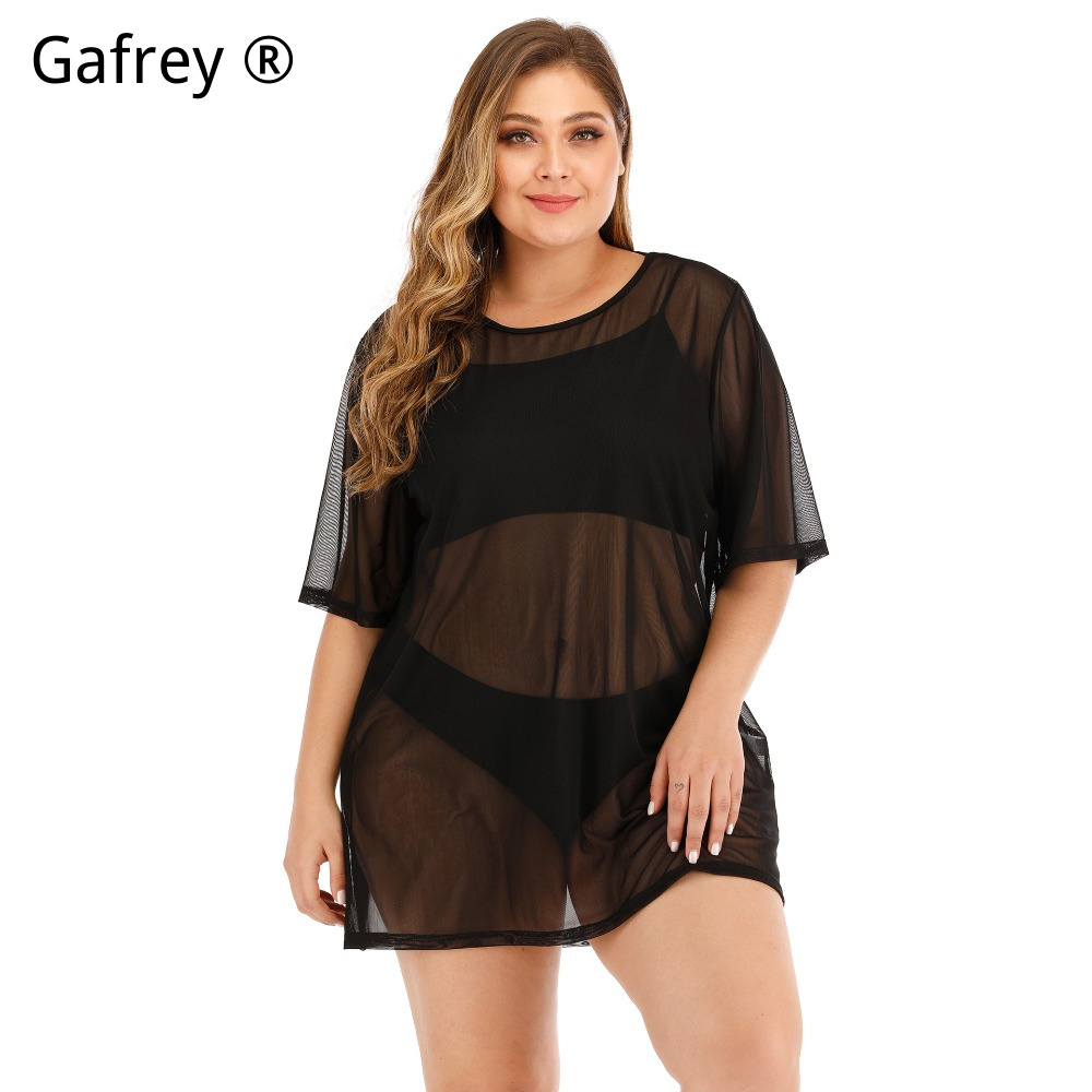 Büyük Beden Seksi File Plaj El - Sexy Mesh Sheer Bodycon Dress incelemesi ve fiyatı