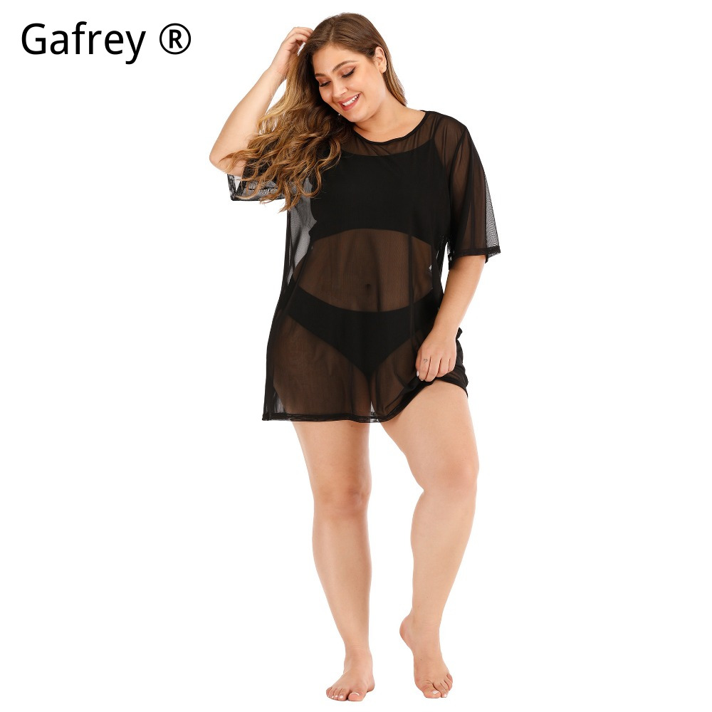 Büyük Beden Seksi File Plaj El - Sexy Mesh Sheer Bodycon Dress incelemesi ve fiyatı