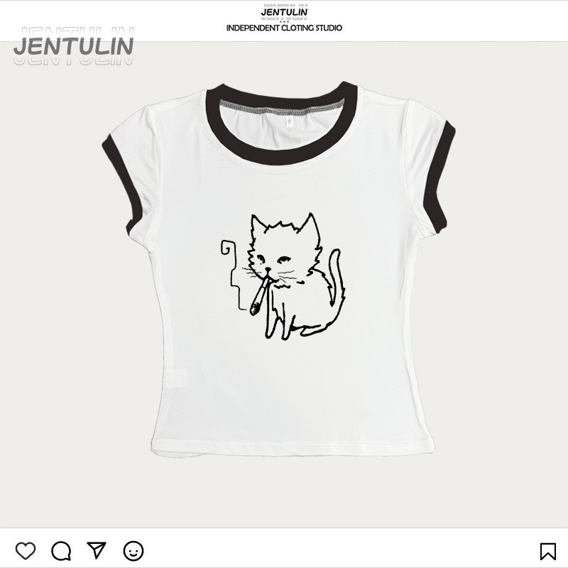 Kore Tarzı Y2K 90'lar Crop Top - Y2K Graphic Baby Tee Crop incelemesi ve fiyatı