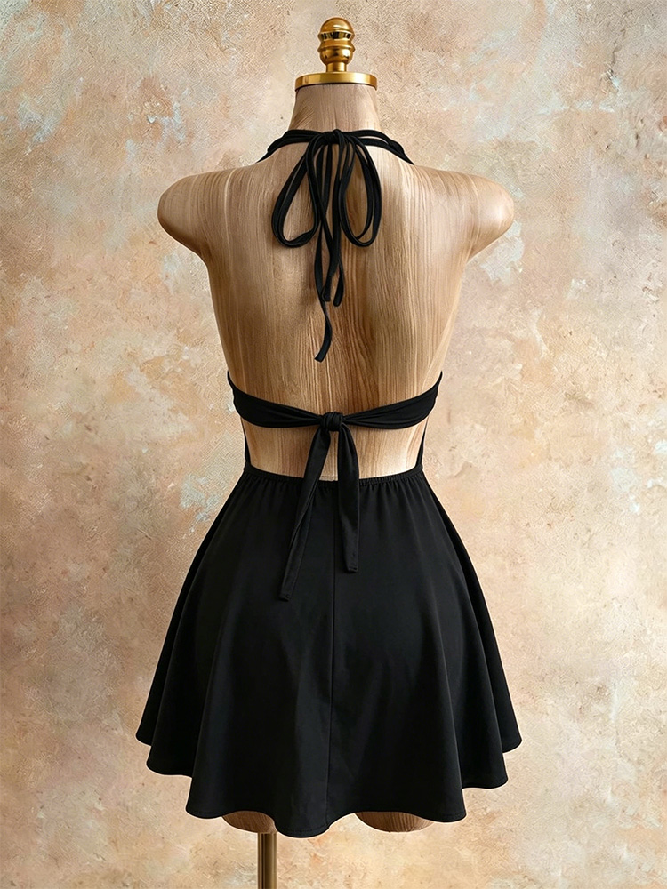 Yazlık Seksi Halter Yaka Sırtı - French Vintage Floral Midi Dress incelemesi ve fiyatı