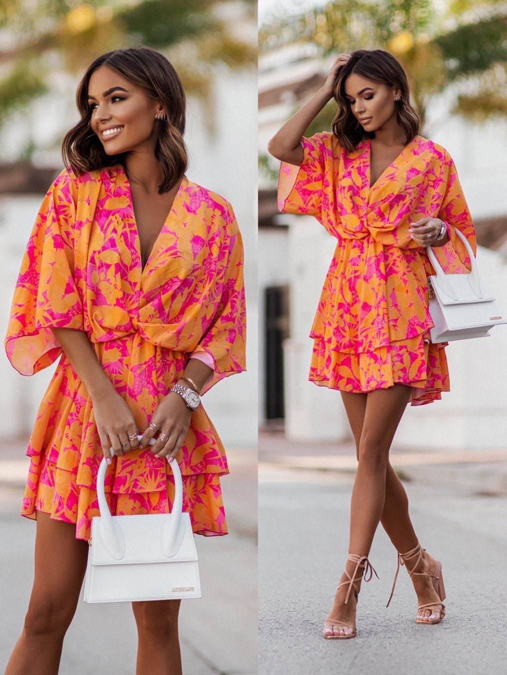 2024 Yeni Yaz kadın Mini Etek  - French Vintage Floral Midi Dress incelemesi ve fiyatı