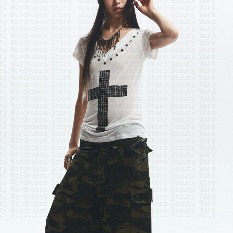 Rock Goth Benzersiz Üst Y2k Kı - Y2K Graphic Baby Tee Crop incelemesi ve fiyatı