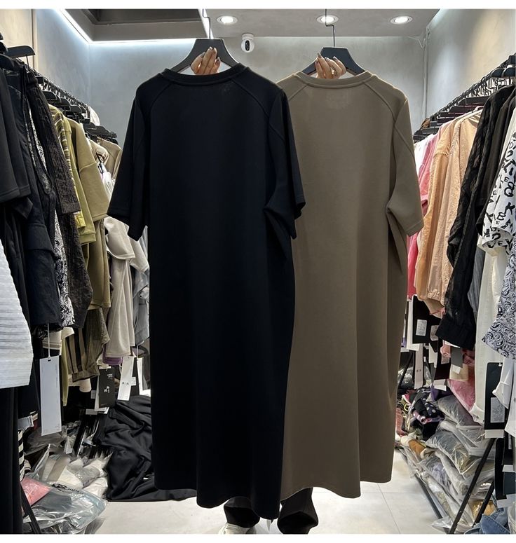 Artı Boyutu kadın Gevşek Kısa  - Korean Style A Line Shirt Dress incelemesi ve fiyatı